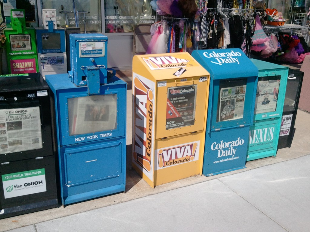 Newspaper racks